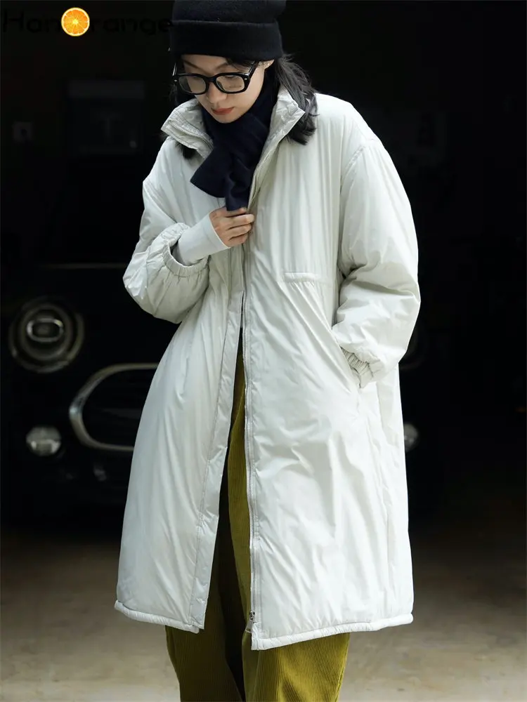 HanOrange 2022 Winter Casual Outdoor Velvet Stand up Collar Parkas