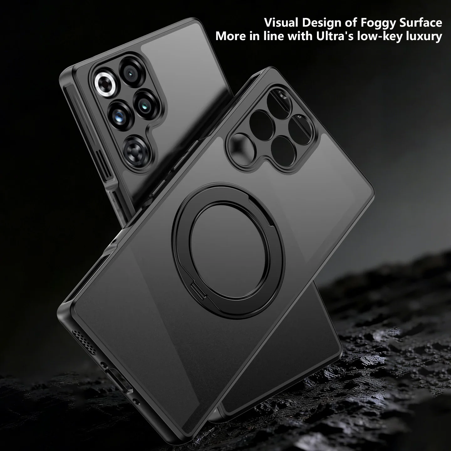 Enhanced Product Title:  
Durable Hard Case with Ring Stand and Magnetic MagSafe Back Cover
