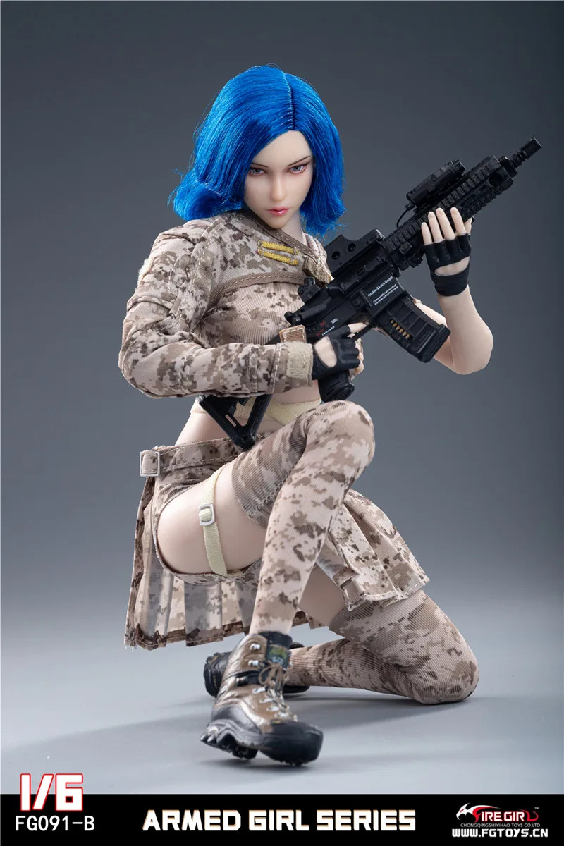 1/6 Female Combat Camo Clothes Top Pants A For Phicen Hot Toys 12 Figure  ❶USA❶