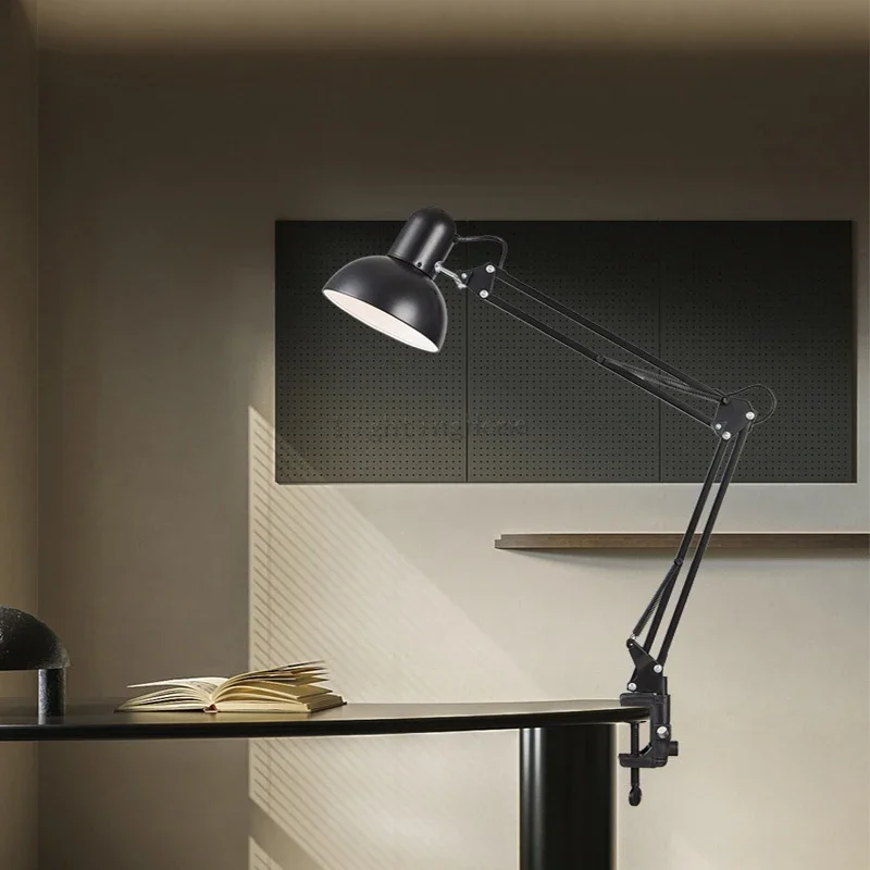 LED Table Lamp Long Arm Folding Clip Lamp Learning Nail Art Embroidery Shooting Work Fill Light Desk led light desk lamp led desk lamp