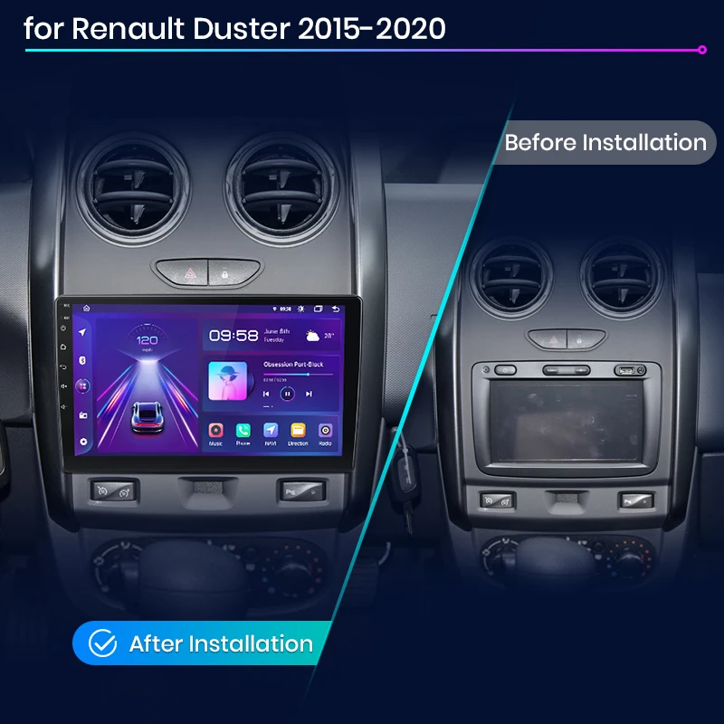 Junsun V1 AI   ī÷, ȵ̵ ڵ ,   2015-2020, LADA Largus 2021, 4G  Ƽ̵ GPS
