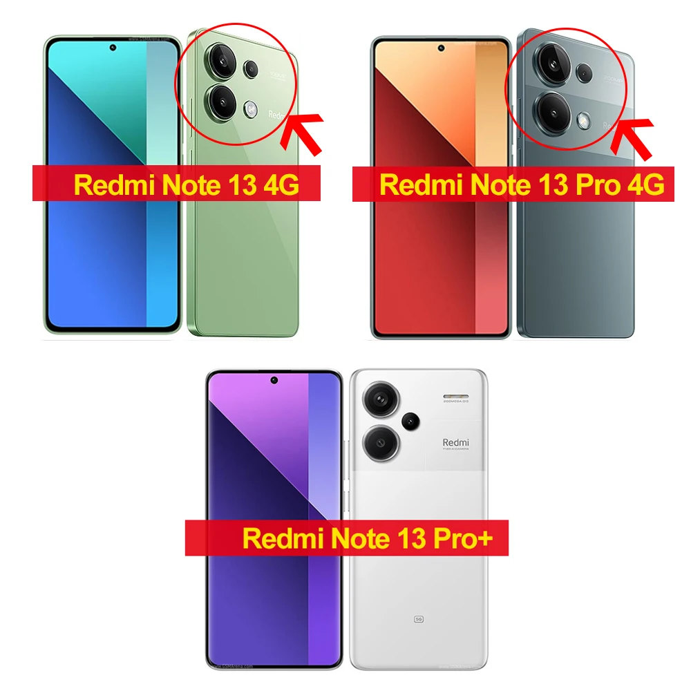Redmi Note 13 Case Square Liquid Silicone Soft TPU Cover For Xiaomi Redmi Note 13 Note13Pro Plus Redmi Note13 Pro 4G Phone Cases 4