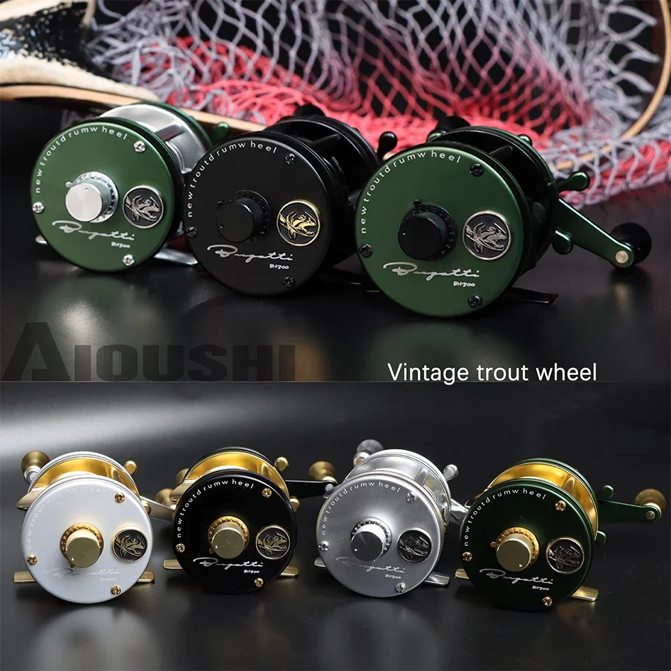 AIoushi BH300 Retro Trout Wheel 2KG brake power Magnetic brake discharge sound