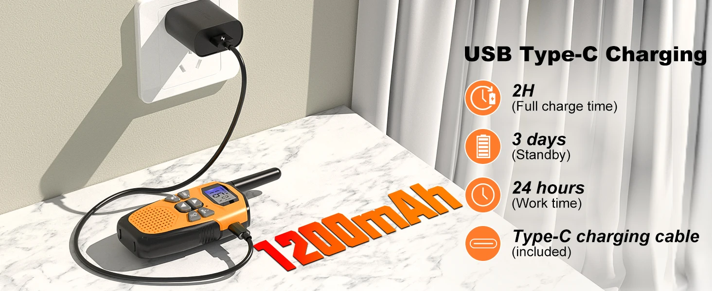 rechargeable walkie talkies