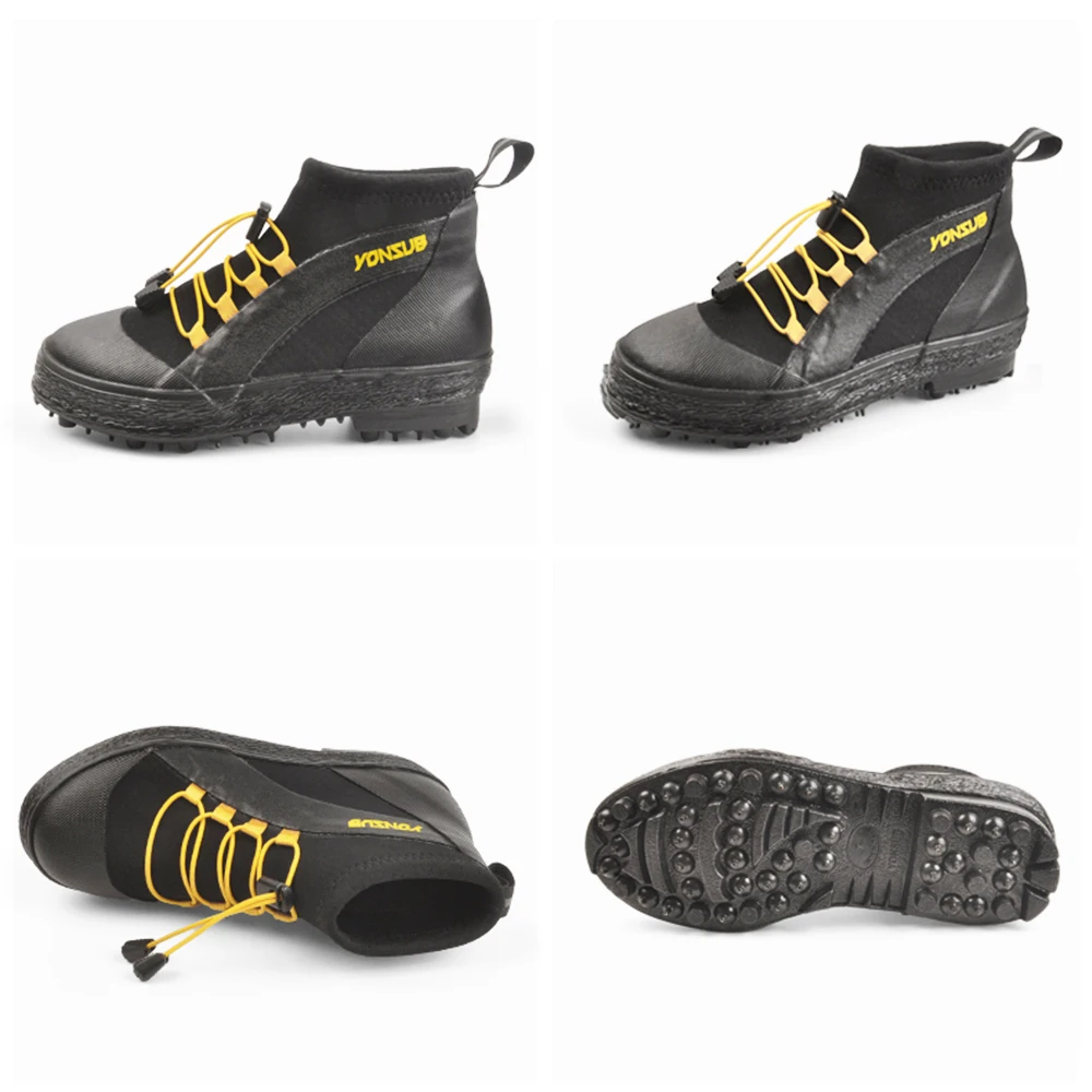 Fly Fishing Shoes New Upstream Boots Rubber Sole With Nails Professional Fishing Waders Climbing Hiking Skid-proof Shoes
