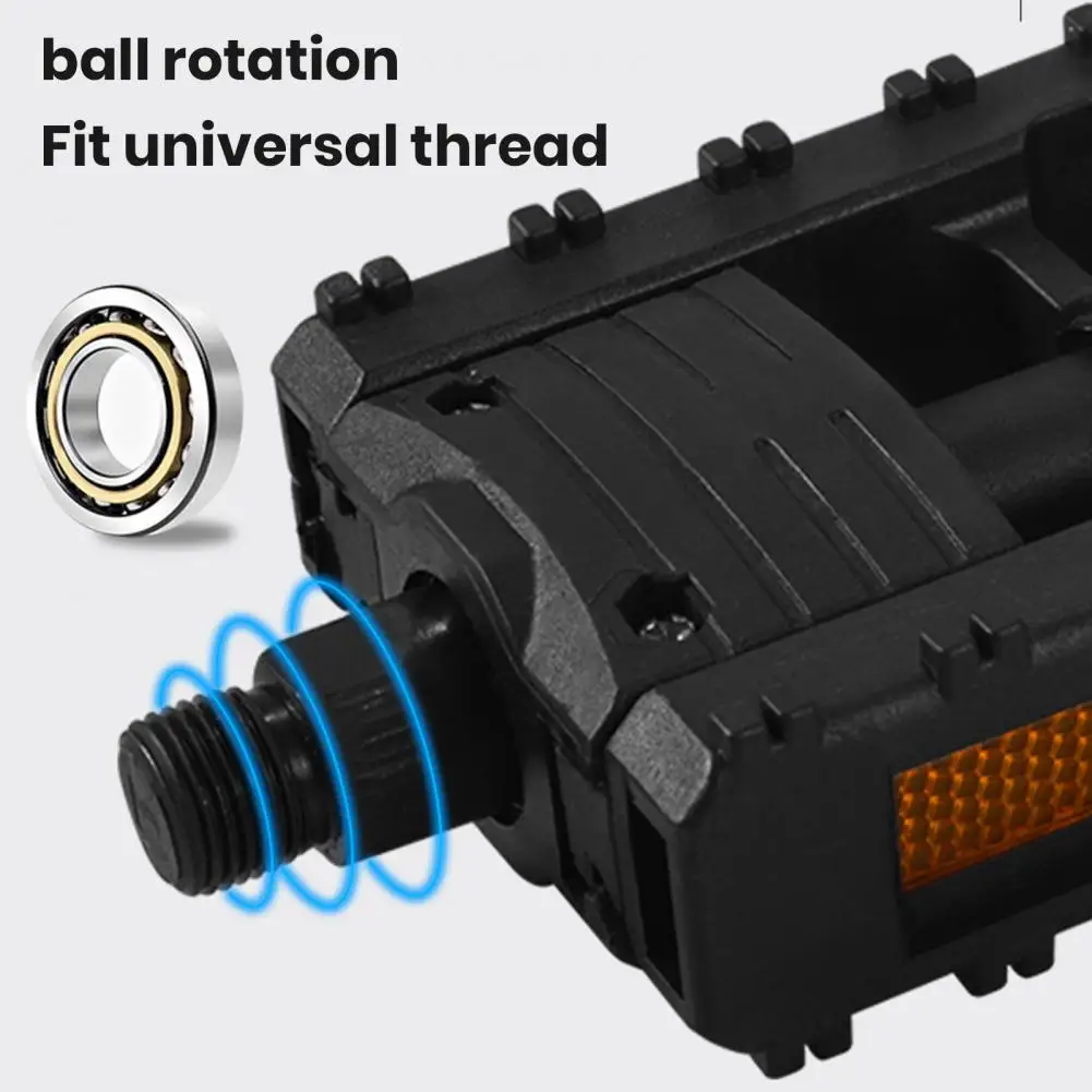페달운동기구 운동용 자전거 페달 스트랩, 헬스장 사이클 페달 스트랩, 조절식 발받침 스트랩, 1 쌍 9 Mtb 자전거 페달, 초경량 접이식 자전거 페달, 부드러운 베어링, 간단한 설치, 고강도 범용