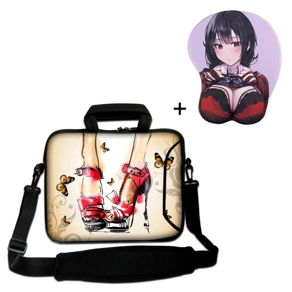

Viviration Laptop Bag +3D Sexy Mousepad 10 10.1" 14.1" 14.6" 15" 15.4" 15.6" inch Chromebook Handle Case Pouch For Toshiba Honor