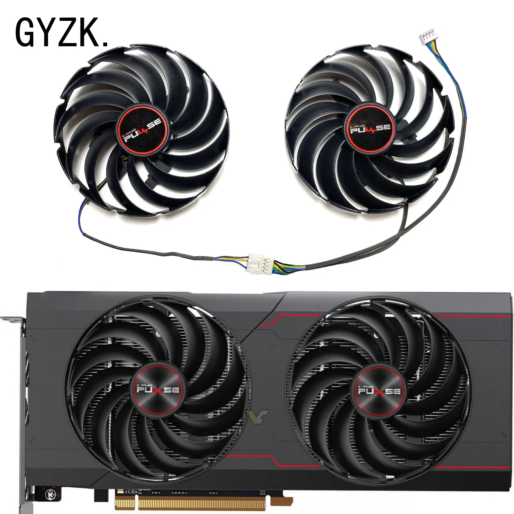 Nuovo Per Sapphire Radeon Rx6700 6700Xt Ventola Di Ricambio Per Scheda Grafica A Impulsi Fd10015M12D