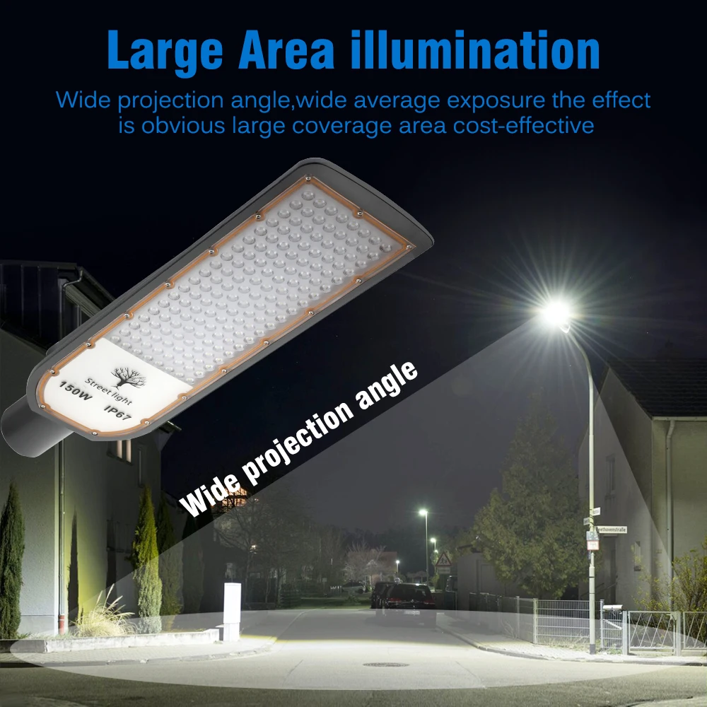 LED Street Light AC85-265V 50W 100W 150W 200W 6000K SMD3030 Outdoor Light IP67 Waterproof led lamp led street lamp