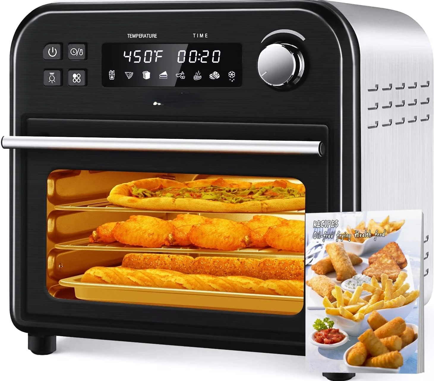 BLACK+DECKER 6-Slice Crisp 'N Bake Air Fry Toaster Oven, TO3217SS -  AliExpress