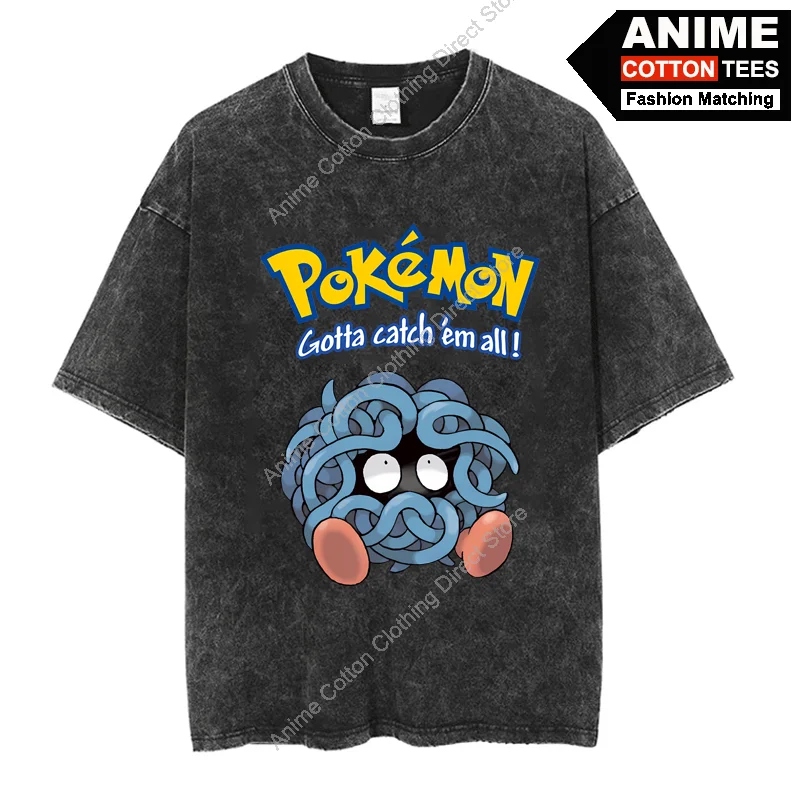 

Футболка унисекс с принтом покемона танела, повседневная хлопковая Футболка оверсайз с мультяшным аниме покемоном, милой эльфом, Y2k, Харадзюку
