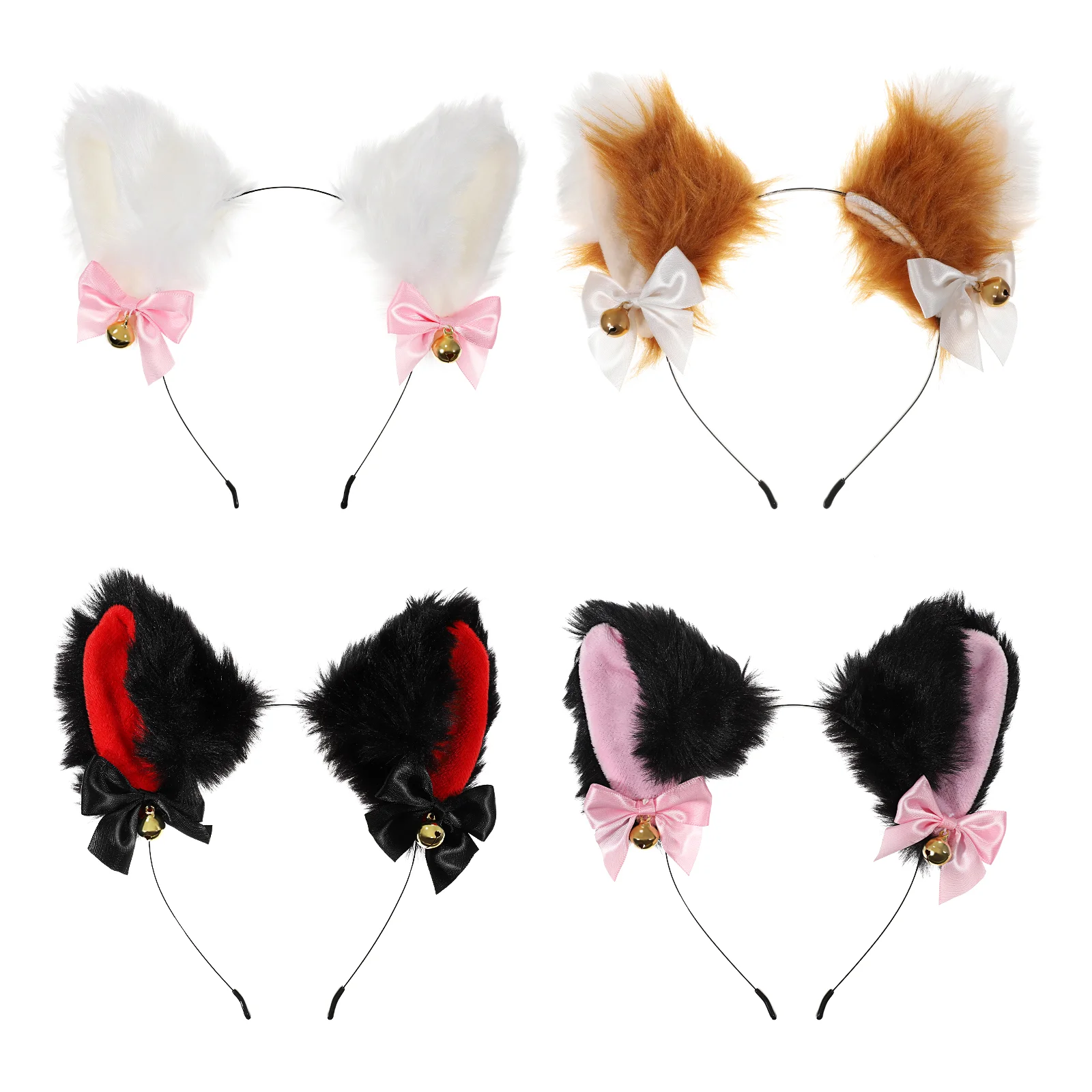 

Hair Ribbons for Girls Party Hoop Women Hairband Headband Fur Fox Ear Headband Ear Designed Ear Designed Plush Miss