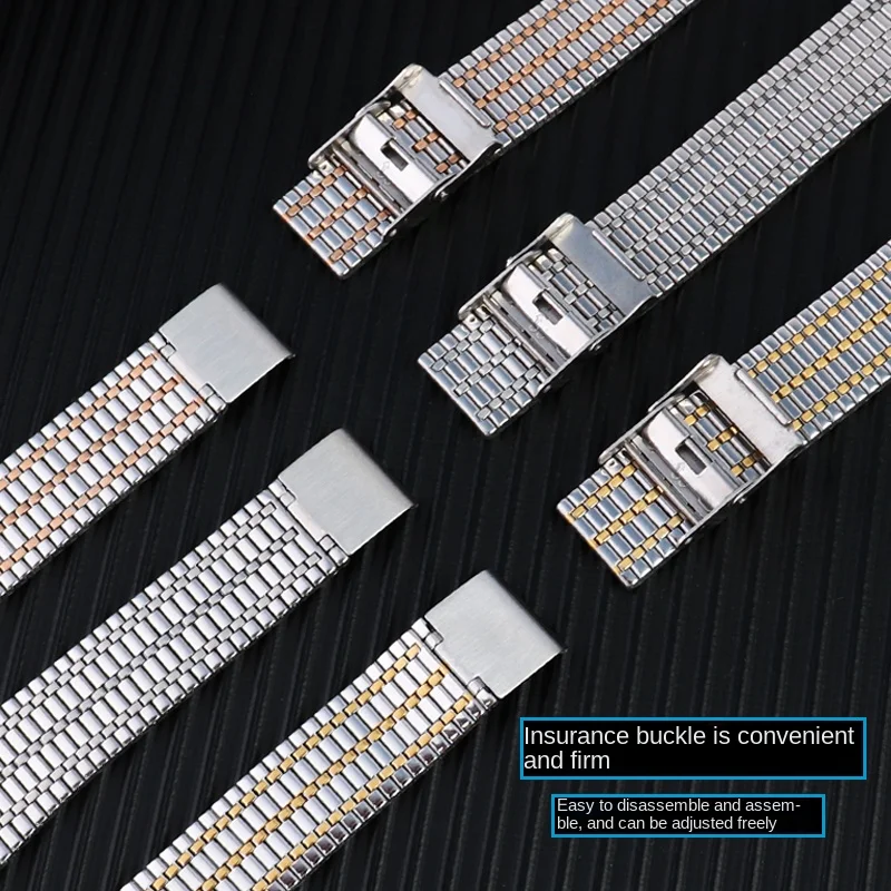 Sleek Stainless Steel Quick Release Watchband - Unisex Sizes 18mm, 20mm, 22mm