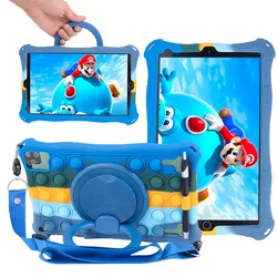 Funda Para 10.1" Universal Silicone Tablet Case 10 10.1 inch Android Tablet PC Shockproof Stand Cover Cases 25*16CM/9.84x6.3inch