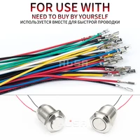 1NO High head Waterproof Metal Push Button Switch LED Light Self-locking/reset 3/6/12/24/220V 8/10/12/16mm Oxidized black - Image 4