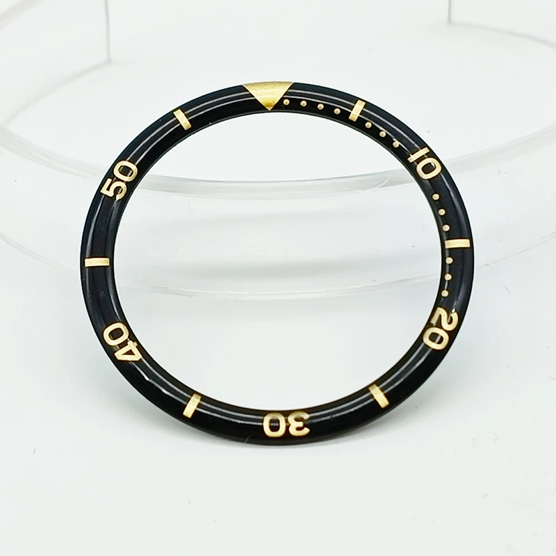 Premium 38mm Diver Watch Bezel Insert - Aluminum Resin Bezel Ring Spare Part
