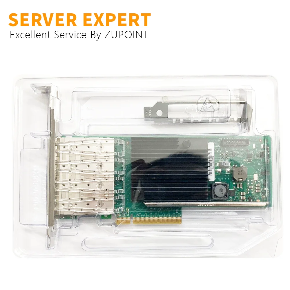 ZUPOINT X710-DA4 이더넷 통합 네트워크 어댑터 카드, 쿼드 포트, 10Gbps SFP + PCIe 이더넷 네트워크 카드