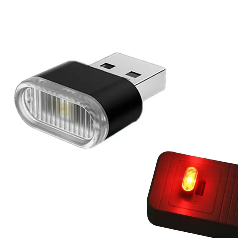 

Car Mini USB LED Atmosphere Lights Car Interior Neon Decorative Lamp Emergency Lighting Universal PC Portable Plug and Play