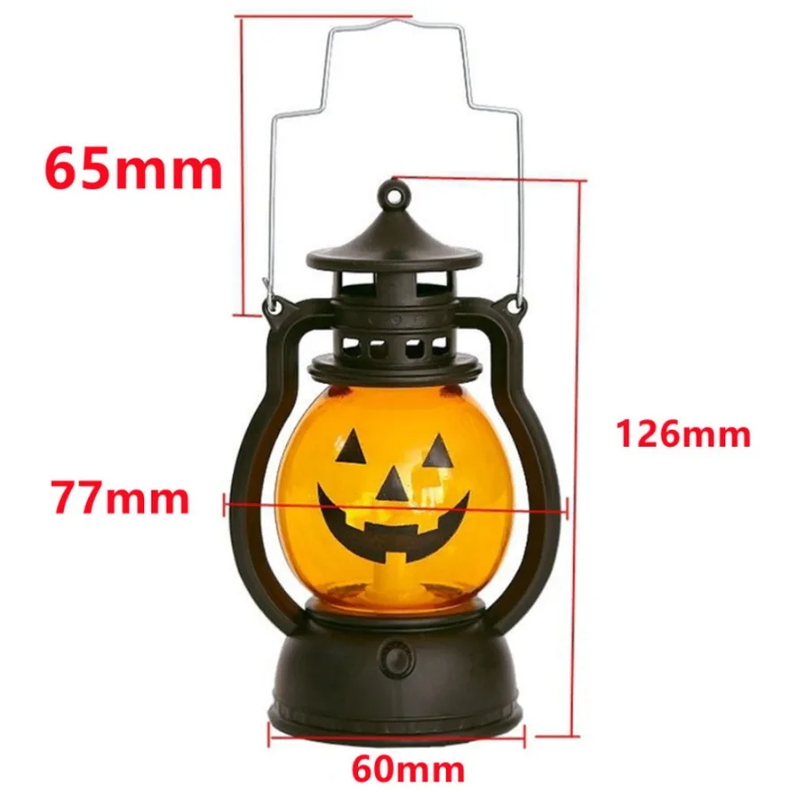 LED light decoration Christmas Halloween Retro Portable Lantern Vintage Electronic Candlestick Bar Atmosphere
