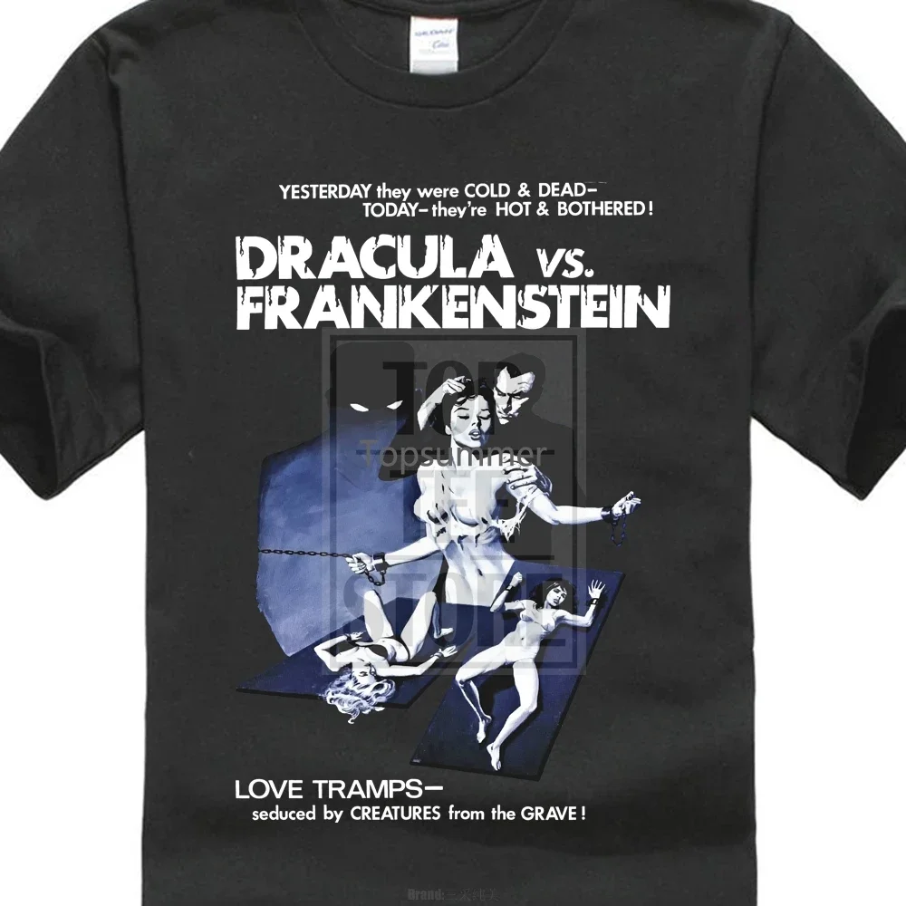 

Dracula Vs. Frankenstein Al Adamson Poster T Shirt Black All Sizes S 5Xl