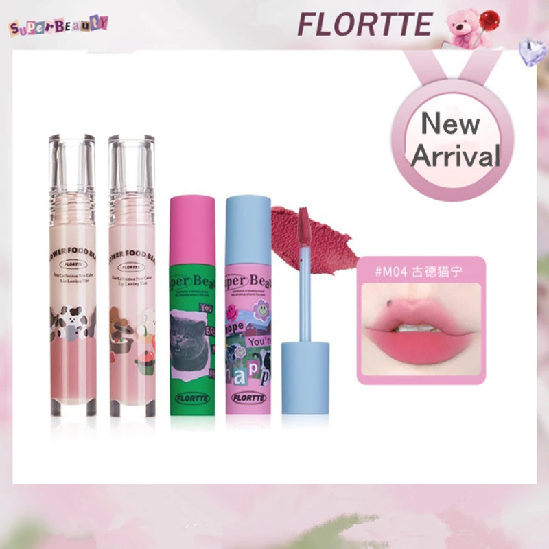 FLORTTE Velvet Matte Lip Gloss Creamy Liquid Lipstick Waterproof Long