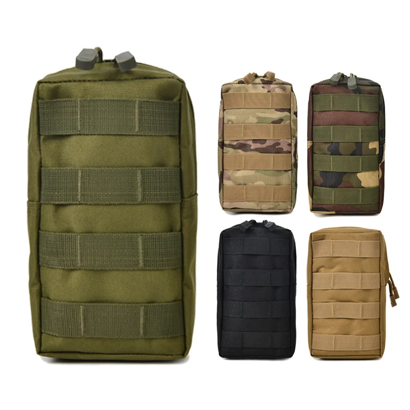 Men Tactical Molle Pouch Nylon Belt Waist Pack Bag Combat Military Vest EDC Gadget Hunting Pouch Camping Bags Outdoor Equipment