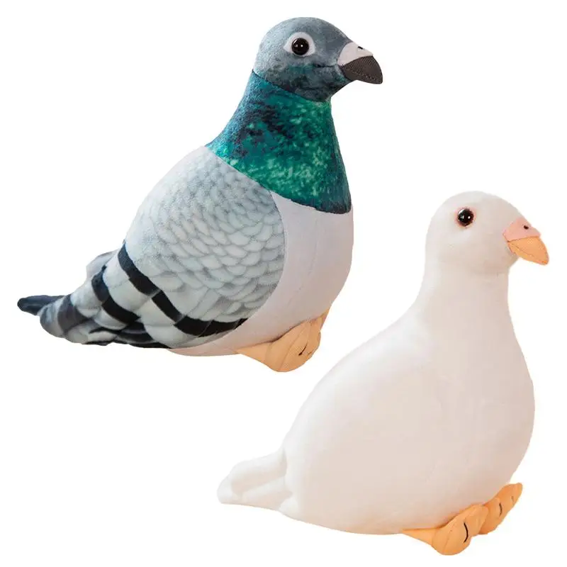 

20cm Simulation Pigeon Doll Plush Toy Cute Soft Stuffed Animal Cartoon Peace Birds Pigeon Toys Birthday Gift For Kids Boys Girls