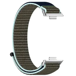 Nylon Loop Strap Bracelet Wristband for Fit 3 (Gray Blue)