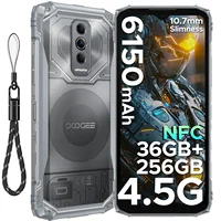 DOOGEE Blade10 Ultra Energy Rugged Phone Gemini AI 6150mAh Battery 6.56'' Screen 10.7mm Ultra-thin Android 15 Smartphone NFC