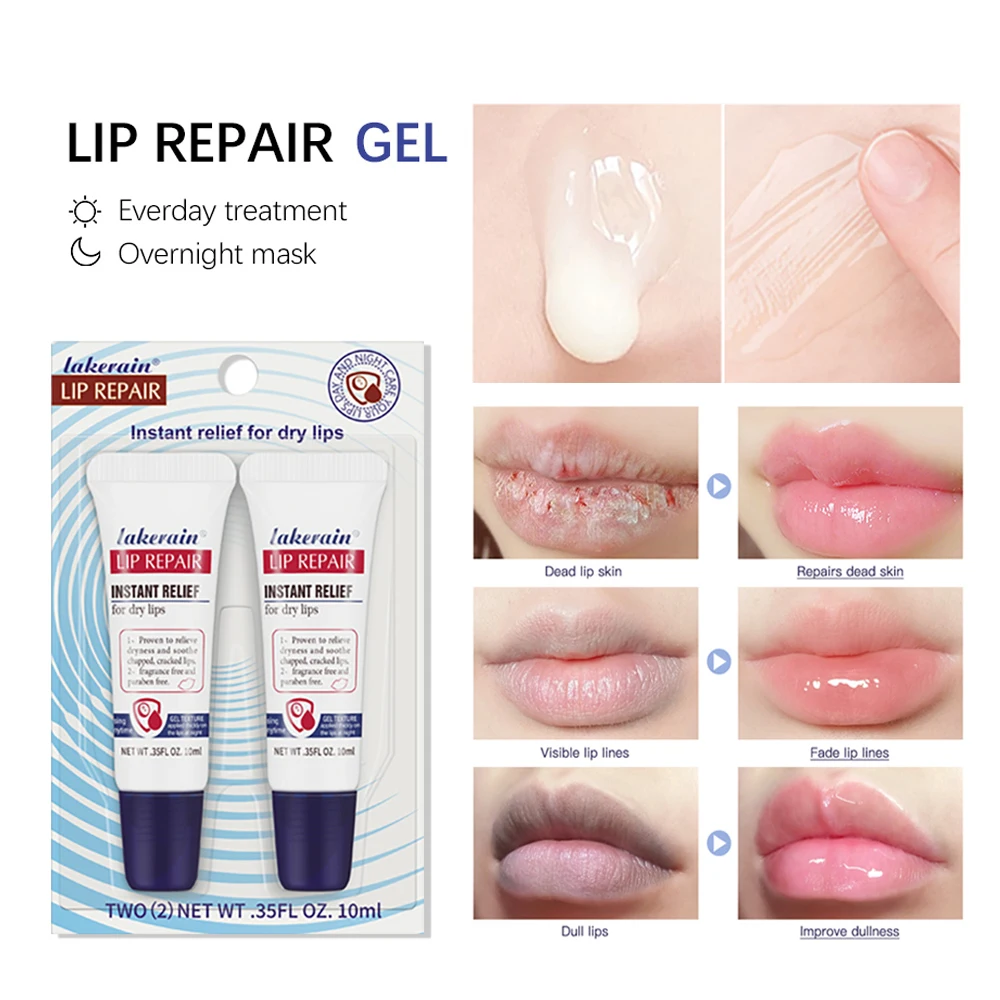 Lip Balm 2pcs Moisturizing Lip Repair Gel For Dry Lips