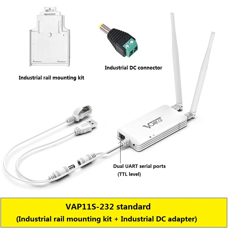 Vonets-serial Port Server Ponte sem Fio Mini Roteador Repetidor Wifi para Adaptador Ethernet para Monitor de Rede Vap11s232 2.4g - Imagem 5