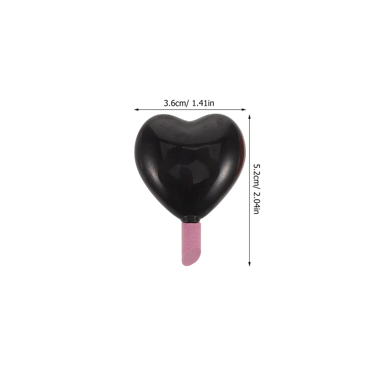 6종 세련된 하트 모양 네일 폴리쉬 리무버 및 버퍼 펜 세트 휴대용 큐티클 케어 도구 경석 매니큐어 필수품