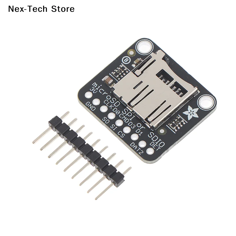 [NT]1Pc 3V 블랙 전용 4682 Adafruit SPI 또는 SDIO 카드 브레이크아웃 모듈 브레이칭 보드[NT]