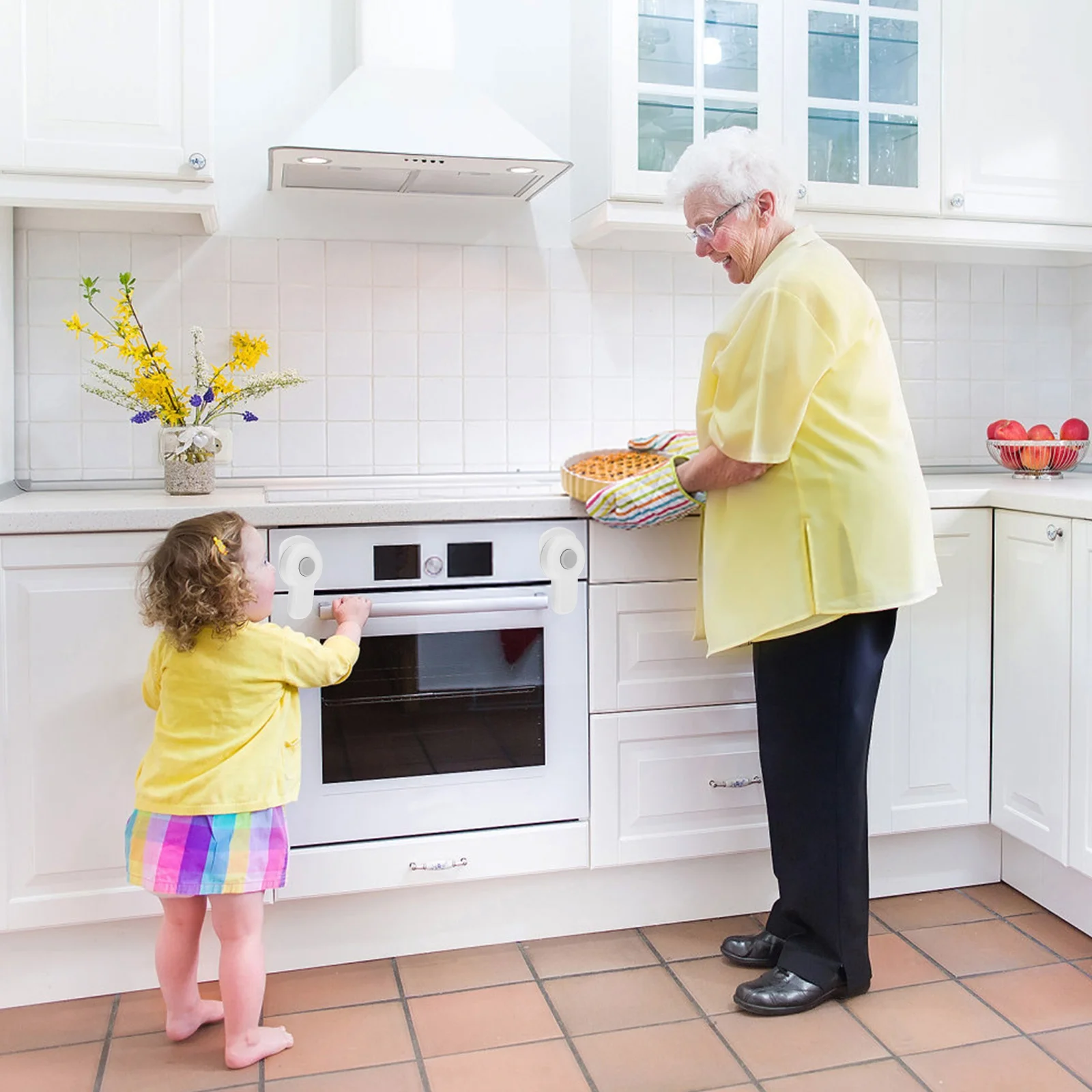 Child Safety Oven Lock Baby-proof Oven Lock Home Kids Security 2pcs