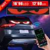 Wiscolor 12x60cm LED Matrix Pixel Panel Scrolling Bright Advertising LED Sign Flexible USB 5V LED Car Sign Bluetooth App Control 1