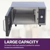 Commercial Microwave 1 Cubic Ft Stainless Steel 1000W NSF Approved Dial Control Easy Grip Handle Perfect Office Break Rooms and 5