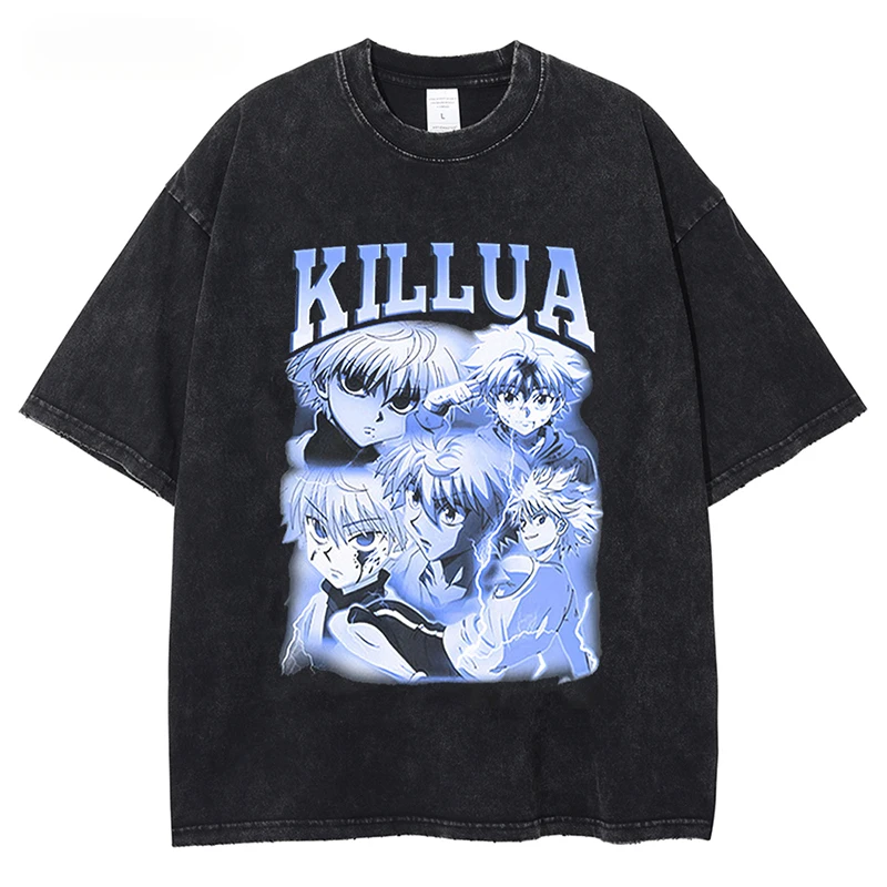 

Футболка мужская винтажная в японском стиле, уличная одежда с рисунком аниме и принтом в стиле Харадзюку, модные рубашки в стиле хип-хоп, хлопковые топы, на лето