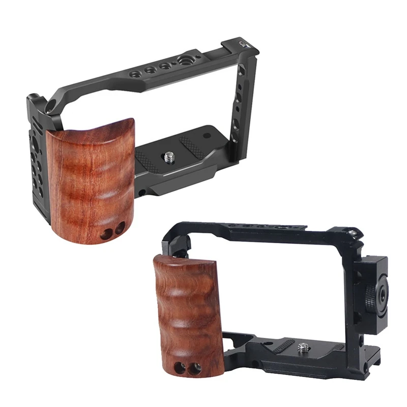 

Camera Cage Rig Quick Release Plate Stabilizer Rig Protective For Sony ZVE10 DSLR Camera Video Shooting