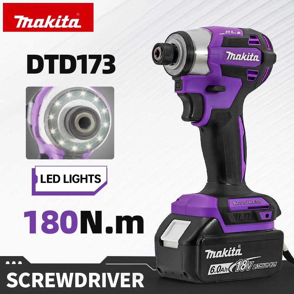 Makita DTD173 리튬 드라이버 임팩트 세트 가정용 전기 핸드 드릴Powe..