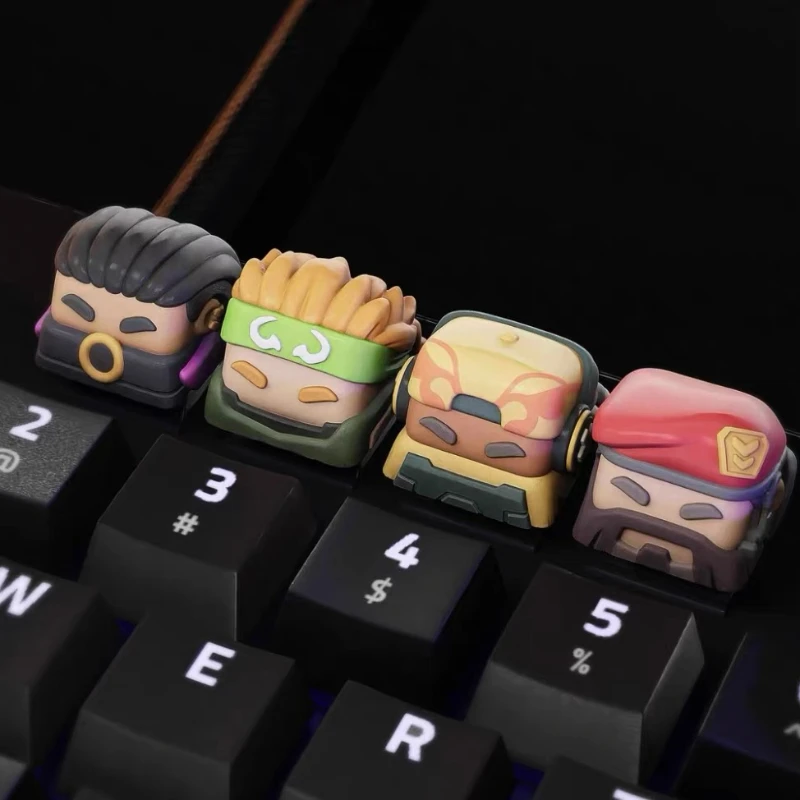 

Valorant Game peripherals Agents Keycap Jett Geek Phoenix Reyna 3D Three-dimensional Super Handsome Model Keycap Birthday Toys