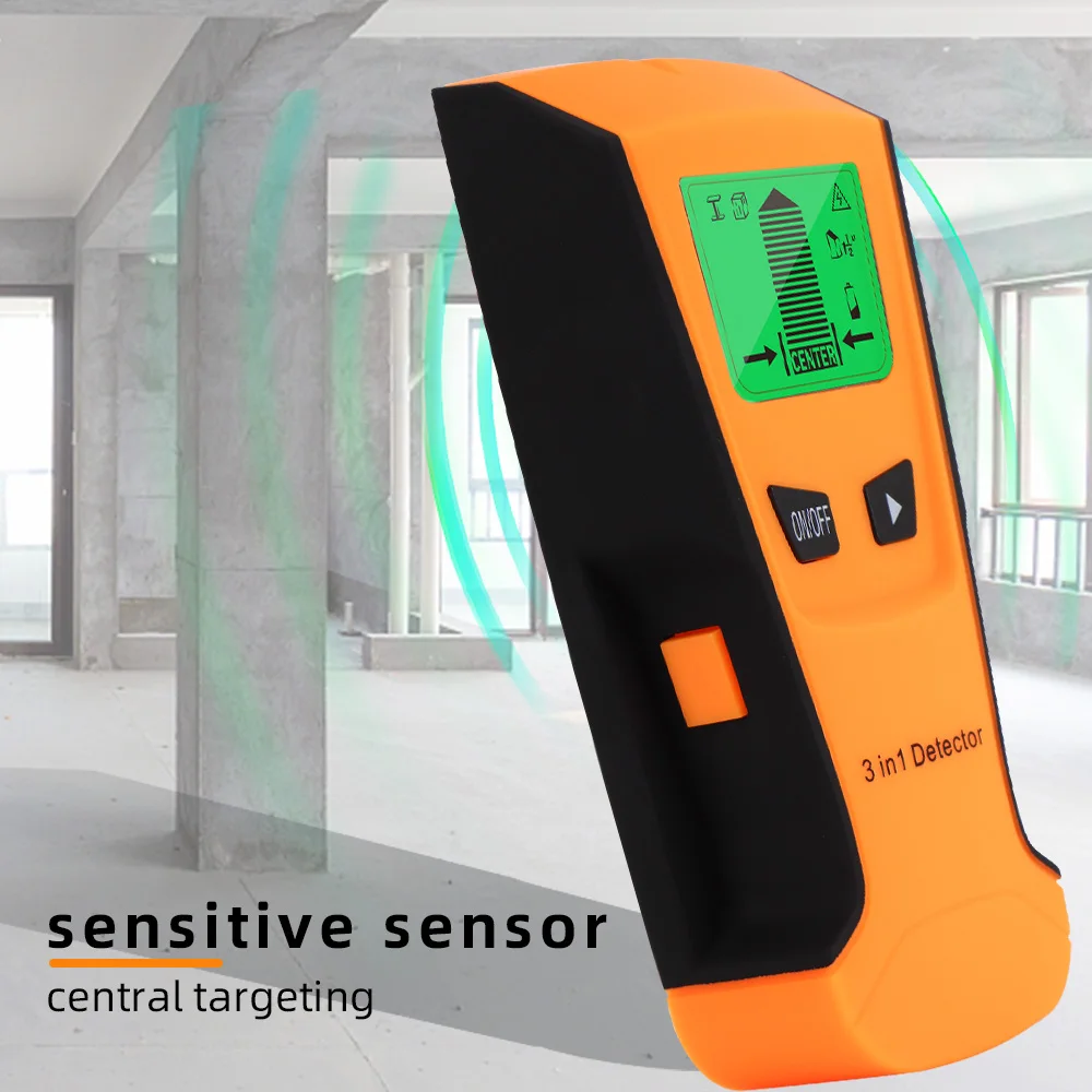 TH210 Metal Wood Studs AC Voltage Live Wire Detect Wall Scanner