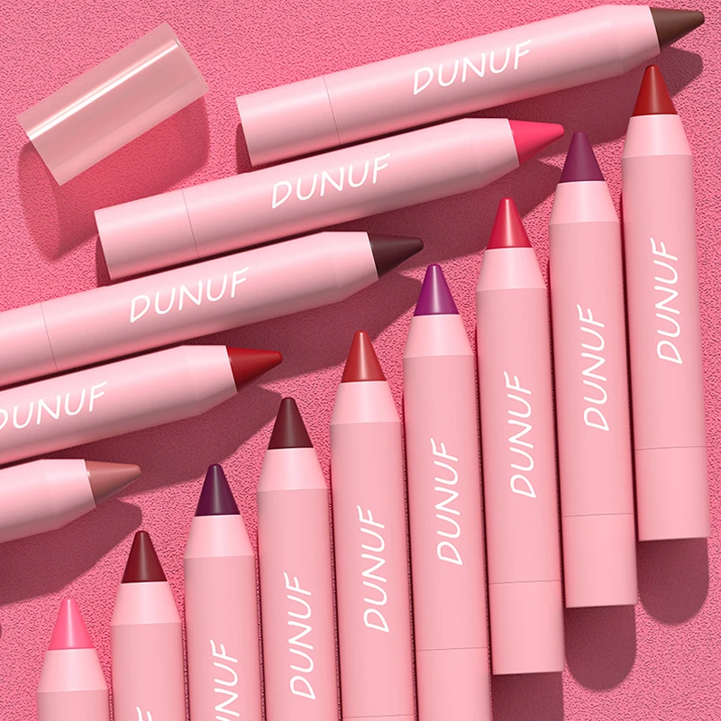 18 Color Nude Matte Lip Liner Pencil Lipstick Lip Contour Tint Makeup Waterproof Lasting Non-stick Lipstick Liner Cosmetic