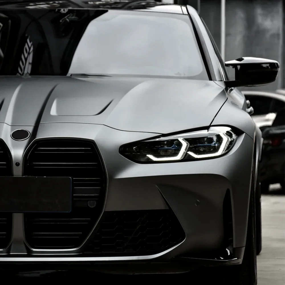 PET Matte Metallic Selenite Gray Vinyl Wrap Auto Car Sticker