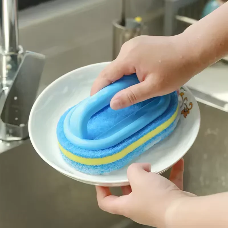 Sponge, Brush, Handle, Pot, Kitchen, Dishwashing