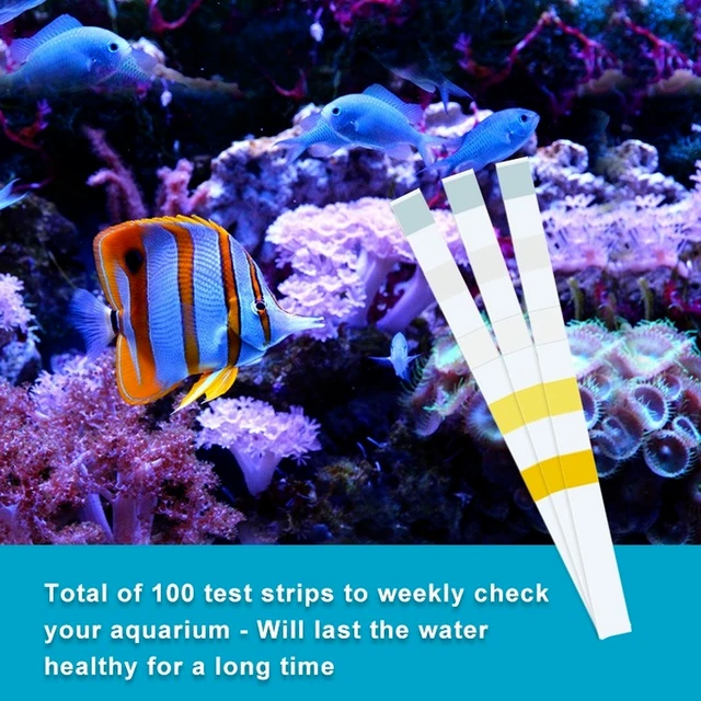 Bandelettes de Test pour Aquarium 7 en 1, 100 bandes de Test pour