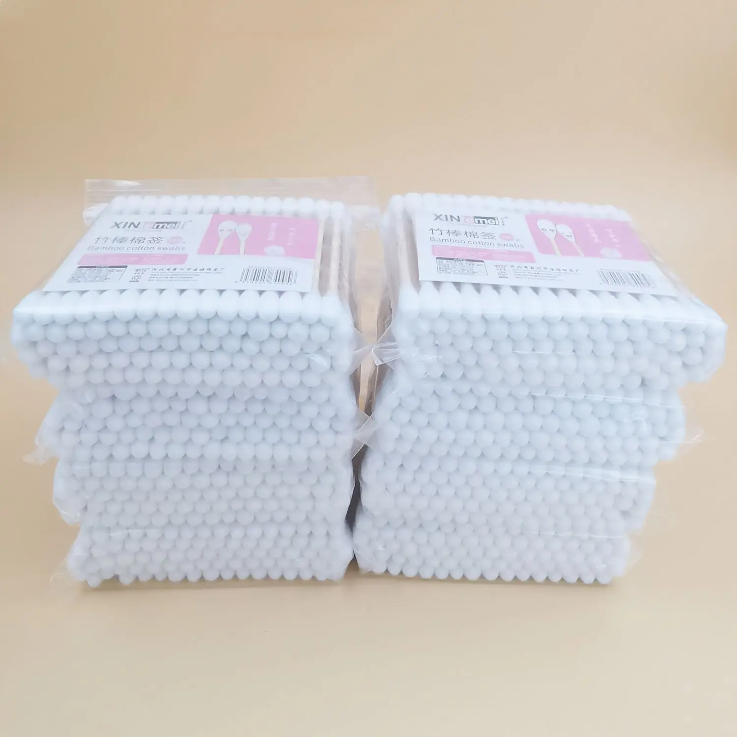 500PCS Wooden Double-Ended Cotton Swabs Make-Up Cleaning Disposable Cotton Swabs Medical Household Hygiene Ear Pulling 6