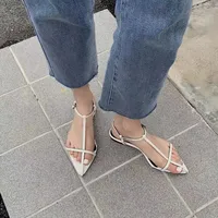 Sandales plates pour femmes 2026 Nouveauté été Sandales tendance style romain sexy et confortables à talon bas Zapatos Mujer 3