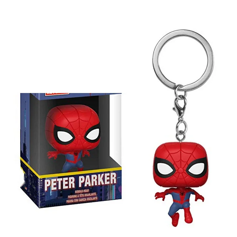 thumbnail image 5 of FUNKO IRON SPIDER GWEN Spider Man ZOMBIE HUNTER SPIDEY Peter Parker Mysterio Pocket Pop Llavero Bobble Head Figura de vinilo Juguetes, 5 of 5