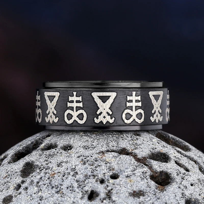 Gothic-Lucifer-Satan-Seal-of-Satan-Signet-Rings-Punk-Stainless-Steel ...