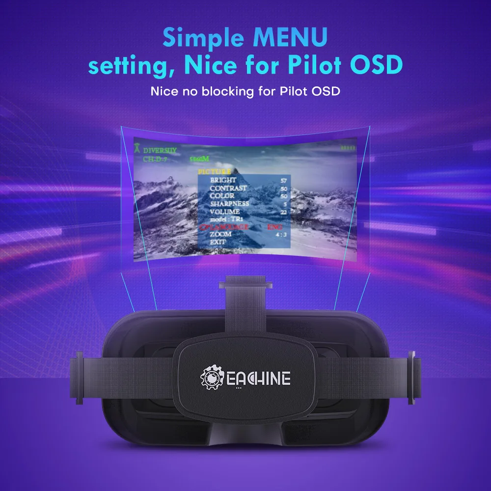 Pilote utilisant des lunettes FPV Drone avec DVR HD 720p pour une immersion totale